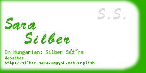 sara silber business card